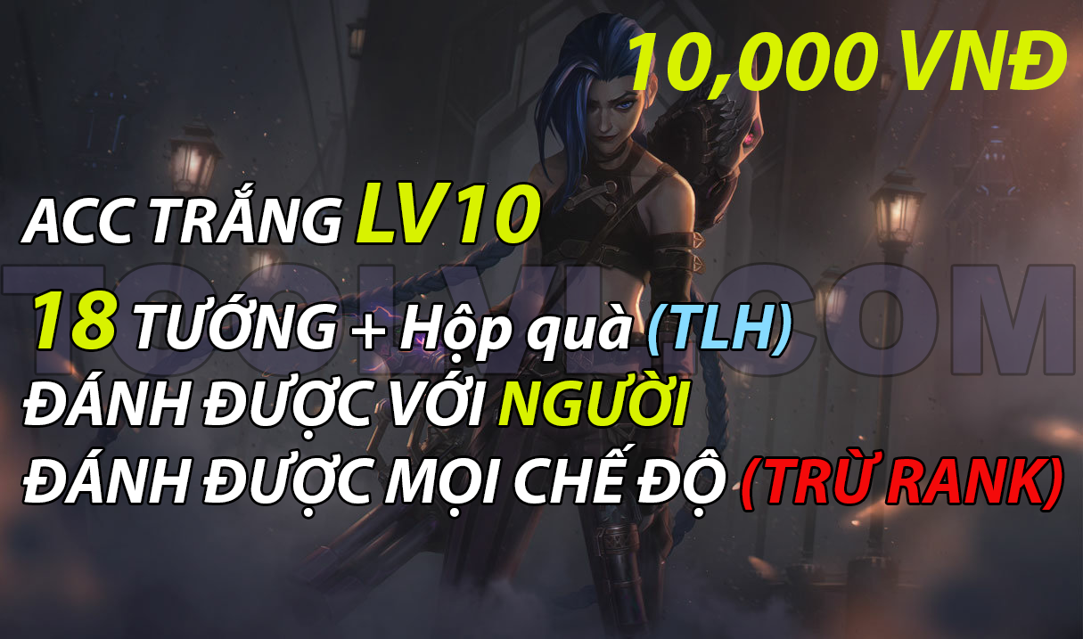 Acc lol trắng thông tin lv10
